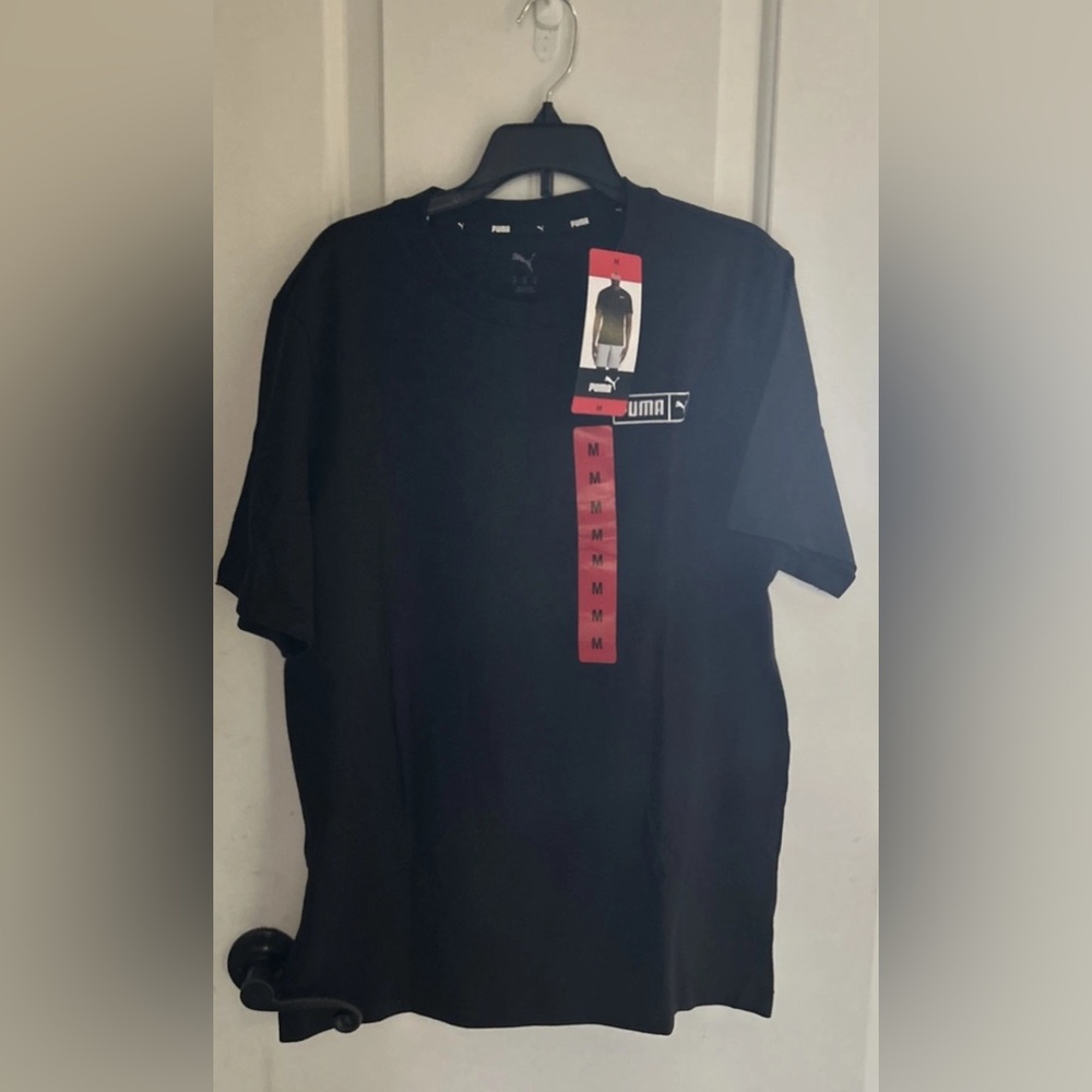 PUMA Men's Black Logo Tee Shirt ~ Sz M